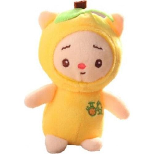 Plush Pendant Cute Skin-Friendly Lightweight Women Girls Sweetheart Fruit Keychain for Gift