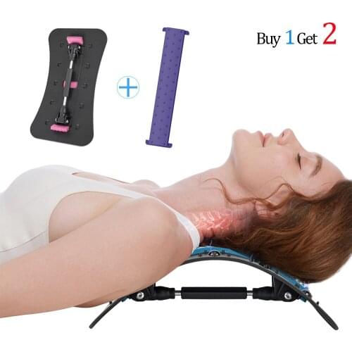Back Support Stretcher Massager Lumbar Relief Back Stretcher Magnetic Therapy Stretcher Cervical Relaxation Spine Deck Massage