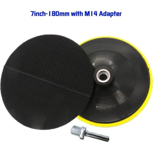Free shipping 7 Inch Rotary Backing Pad M14 Thread Polishing Pad Hook and Loop Car polishing waxing pad