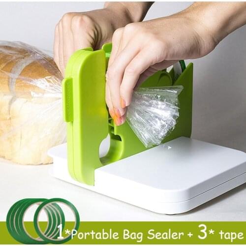 Portable Bag Sealer Sealing Device Food Saver By Sealabag Kitchen Gadgets and Tools Saelabag Seal Anywhere with Tape