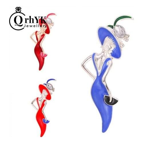 Броши девочка на одежду QrhYK China At AliExpress