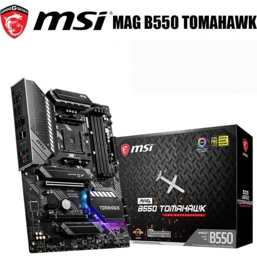 Socket AM4 MSI B550 TOMAHAWK Motherboard AMD B550 AM4 128GB DDR4 PCI-E 4.0 HDMI-compatible Desktop MSI B550 Mainboard AM4 M.2