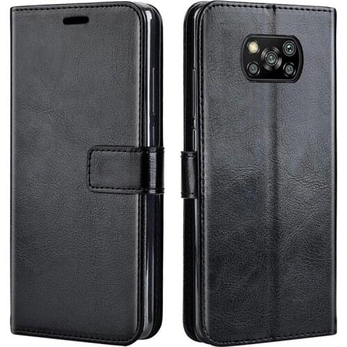 Luxury Flip Wallet Case For Xiaomi POCO X3 NFC Leather Case Protective Back Cover For Xiaomi POCO X3 Pocophone X3 NFC