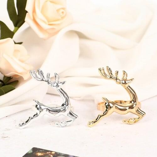 Christmas Napkin Holder Deer Napkin Ring Bar Restaurant Christmas Party Dinner