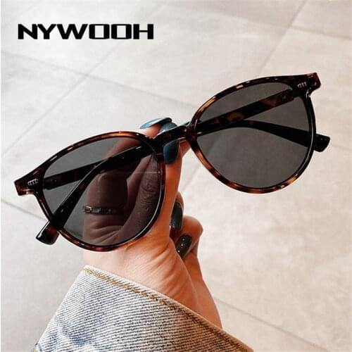 NYWOOH Brand Classic Round Sunglasses Women Men Luxury Designer Vintage Small Sun Glasses Male Female Driving Goggles