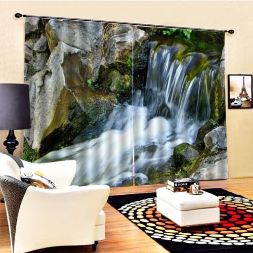 Modern Home Decoration Beautiful Photo Fashion Customized 3D Curtains waterfall curtains personality curtains