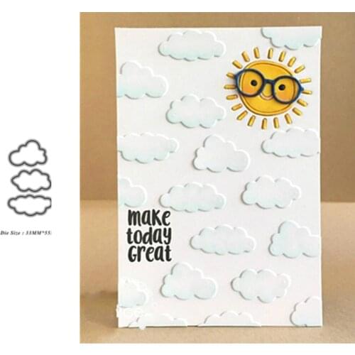 Three Clouds Metal Cutting Dies For Scrapbooking DIY Paper/Photo Cards New Design Cutdies Craft Cutter