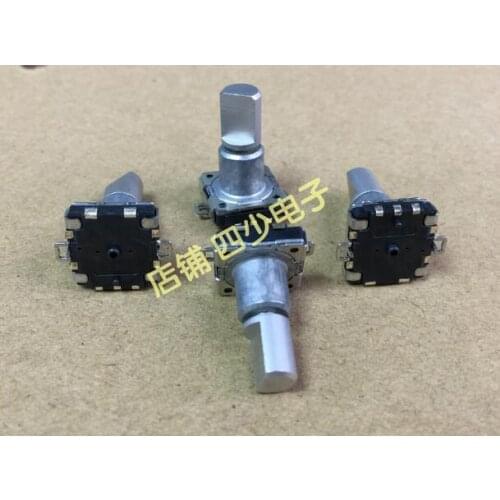 [VK] ORIGINAL The EC11 SMD encoder with switch 32 position 16 pulse point shalf 15MM SMD