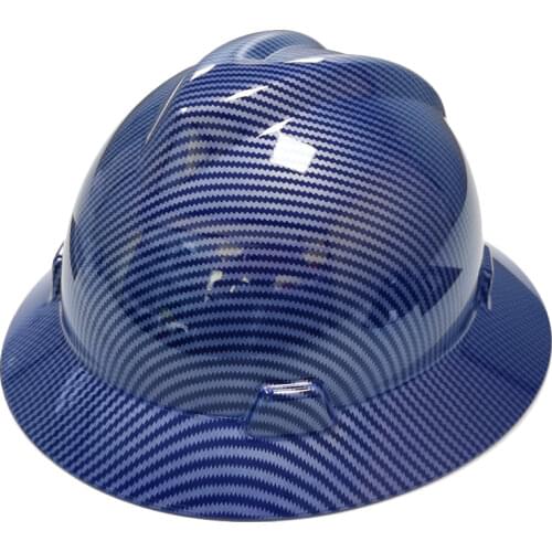 DARLINGWELL Full Brim Hard Hat Construction Safety Helmet Carbon Fiber Pattern Working Railway Metallurgy Mine Cap Wholesale
