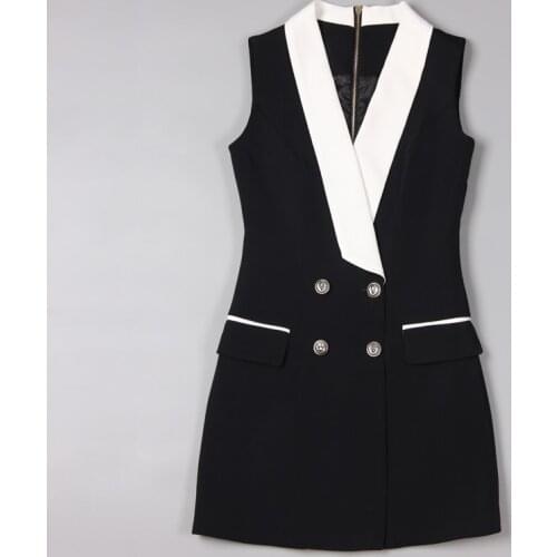 V neck color New matching vest sleeveless slim professional women s dress work clothes ol