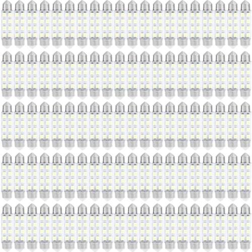 1 Pc 41mm LED Light 1210 8 SMD Car Dome Double-Tip Roof Bulb Reading Lamp