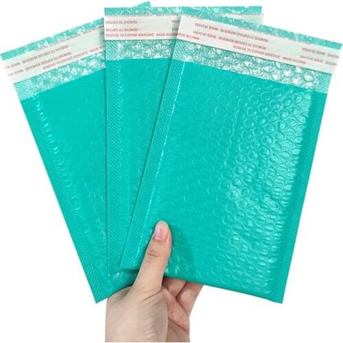 100 Pcs Courier Bag Foam Bag Self-packing Transport Bag Green Polyfoam Mail Box Envelope Gift Bag Thicken Mailing Bag