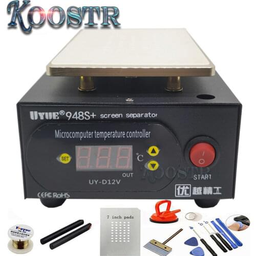 110/220V Build-in Vacuum UYUE 948S+ LCD Touch Screen Separator Machine Kit for iPhone Samsung HTC HUAWEI PhoneFront Glass Repair