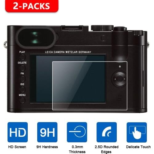 2Pcs For Leica Q2 Q SL CL S C M M-P M10 M10-P M-E M9 M9-P M8 X Vario D-Lux D-LUX6/5/3 X1 X2 X-E Screen Protector Tempered Glass