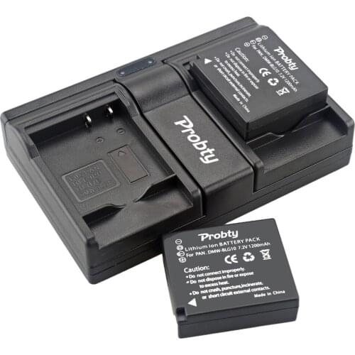 2Pcs DMW-BLG10 DMW BLG10 Battery + USB Dual Charger for Panasonic DC-ZS70 DMC-GX80 DMC-GX85 DMC-ZS60 DMC-ZS100 DMC-GF6 DMC-GX7K