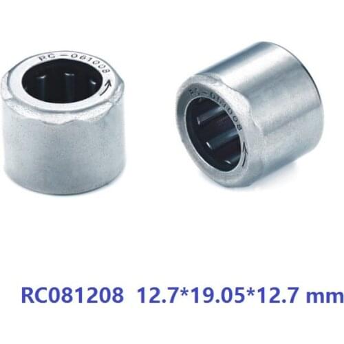 50pcs/lot RC081208 1/2"x3/4"x1/2" Inch Size One Way Clutch Needle roller Bearing 12.7*19.05*12.7 mm