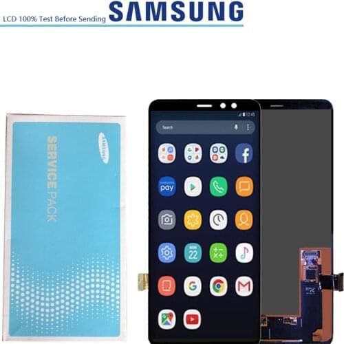 6.0'' ORIGINAL Super AMOLED LCDs Display For SAMSUNG A8 A8+ 2018 A730 A8 plus A730F LCD Screen Digitizer Touch Assembly