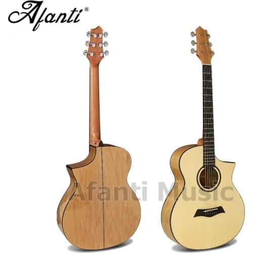 Afanti Music 40 inch Spruce top / Catalpa Back & Sides Acoustic guitar (WY-037)