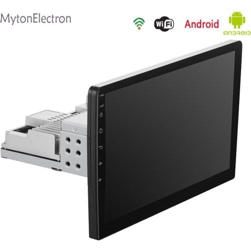 1DIN Adjustable FM 10 Inch Car Stereo Radio Android GPS Navigation Multimedia Bluetooth Mirror Link For Volkswagen Honda Toyata