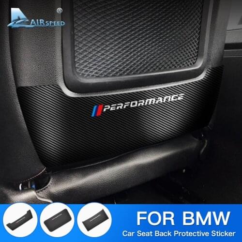 Airspeed for BMW F20 F22 F30 3GT F34 F10 F33 F36 E84 E90 G30 Sticker Accessories Carbon Fiber Vinyl Seat Back Protective Sticke