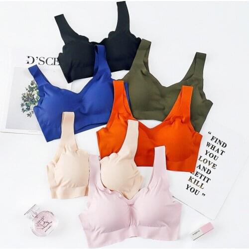 Women Underwear Sexy Bra Shock-proof Bralette Seamless Lingerie Push Up Crop Top Intimate Wire Free Lenceria Padded Biustonosz
