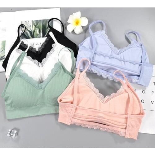 Solid Sports Bra Women Girl Underwear Fitness Running Bras Women Push Up Cotton Colorful Yoga Tops Sports Bra Jogging Gym Women