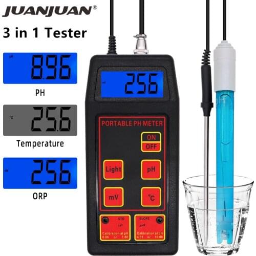 PH-8424 3 in 1 PH/Temp/ORP Meter Digital PH Tester Multi-Parameter Water Quality Monitor Redox Purity Detector for Aquarium 40%o