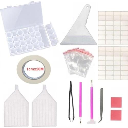 Daimond painting assoires full 5D diy Diamond Painting Tools and Accessories Kits Diamond Embroidery Box for Adults or Kids