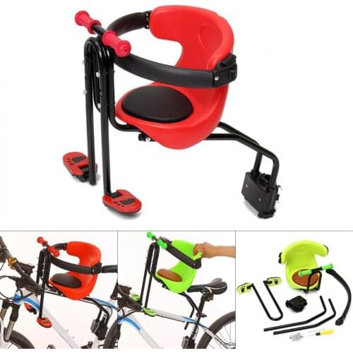 Mountain Boad Bike Child Safety Seat Child Bicycle Front Chair Suitable for 0-4 Years Old Baby 2 Colors Optional