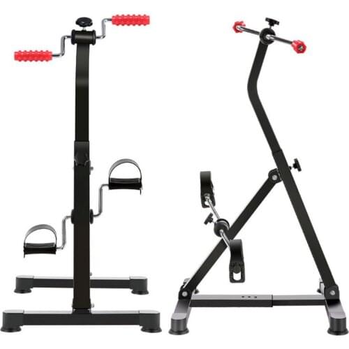 Home Folding Pedal Exerciser, Mini Arm Leg Exercise Bike Foot Hand Cycle, Portable Stationary Rehabilitation Machine
