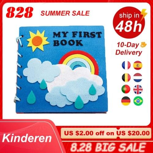 Montessori Dress Boards Quiet Book Baby Early Learning Basic Life Skills Toys Graphic Matching Baby Felt Book Homemade Books Toy
