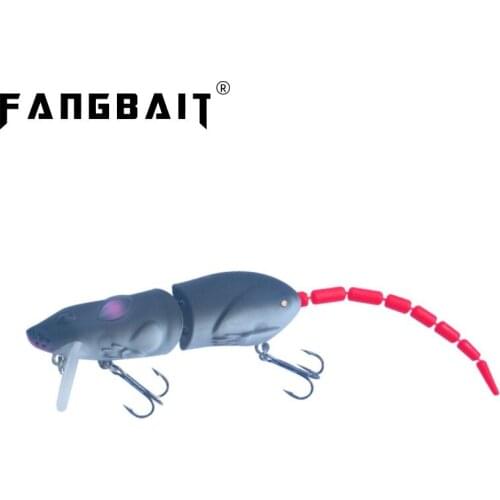 Fangbait Artificial Fishing Lure topwater Plastic Mouse Lure Swimbait Rat Fishing Bait for pike bass With Hook minnow crankbaits