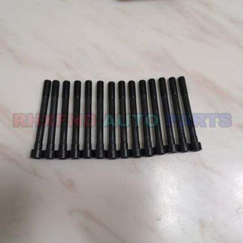 14pcs engine cylinder head RD28T RD28-T RD28-TI RD28 bolt nuts for Nissan Patrol GR Patrol TD6 2826cc 2.8 D TD 1987