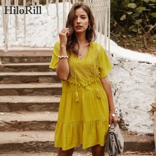 Летние платья из хлопка HiloRill China At AliExpress