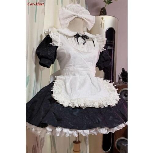 Game Azur Lane IJN Takao Cosplay Costume Fashion Cute Maid Dress Ball Activity Party Role Play Clothing Custom-Make Any Size