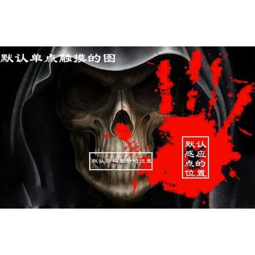 Touch to come out password and open the lock to escape Takagism game props real life room escape mysterious door game