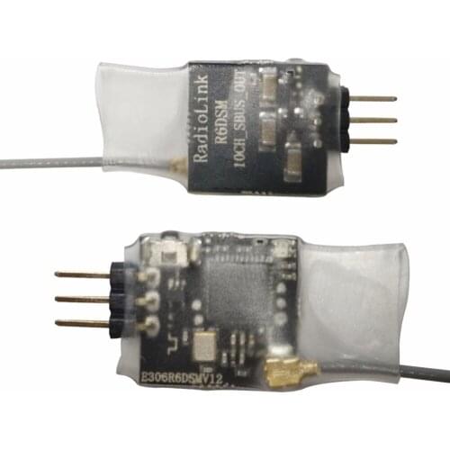 R6DSM Mini Receiver Suitable For AT9 AT10 Supporting SBUs Crossing F3 Flight Control