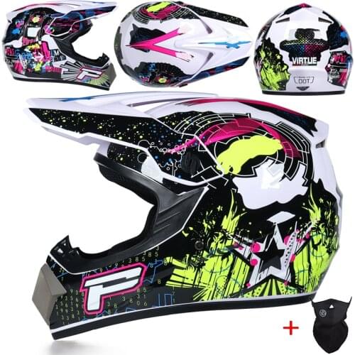 Motorcycle Men motocross Off Road Match Helmet Protective Helmets ATV Dirt Bike Downhill MTB DH Capacete Get