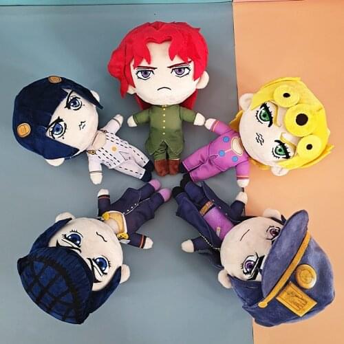 20cm JoJos Bizarre Adventure Plush Doll Giorno Giovanna Kujo Jotaro Josuke Higashikata Bruno Soft Stuffed Doll Plush Pillow