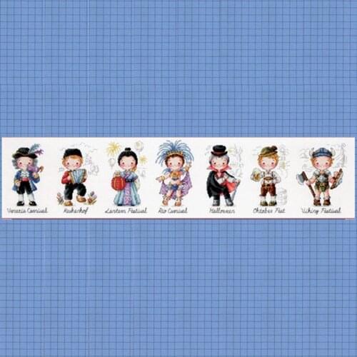 G44 Stich Cross Stitch Kits Craft Packages 100% Cotton Fabric Floss Counted New Designs Needlework Embroidery Cross-Stitching