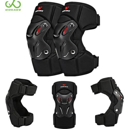 WOSAWE MTB Motocross Knee Pads Sports Protector Hard Shell Protection Snowboard Ski Motorcycle Riding Elbow Kneepad Suit Adult