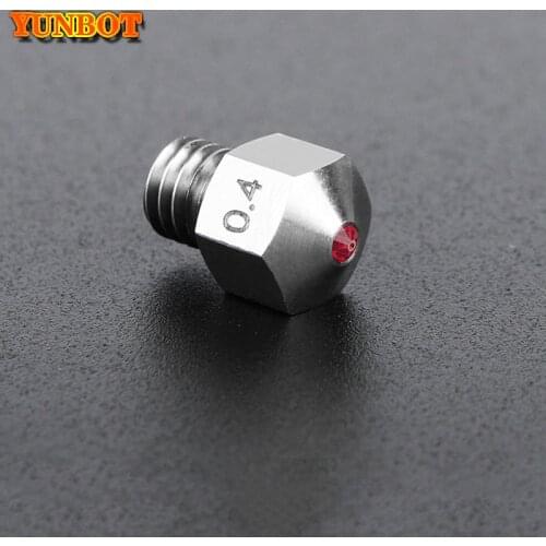 Titanium Alloy MK8 Ruby Nozzle 0.4mm 1.75mm Nozzles High Temperature For PETG ABS PET PEEK NYLON 3D printer parts