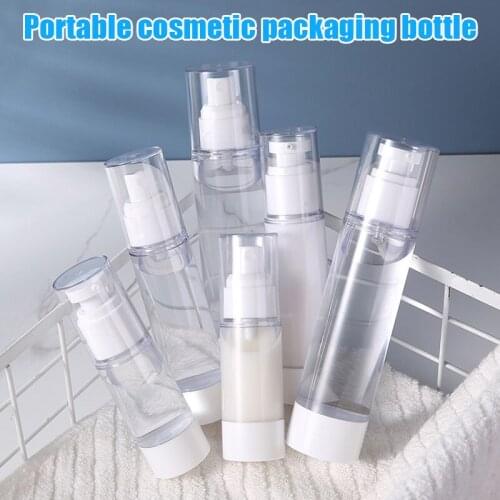 Plastic Airless Vacuum Pump Toiletry Travel Bottles Makeup Cosmetics for Cream Gel Moisturizers MPwell