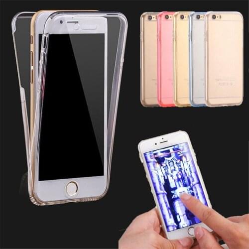 For Samsung Soft TPU 360 Silicone Cover Cases For Huawei P8 P9 Lite Case for iPhone 5 5S SE 6 6S 7 Plus Protector Phone Case