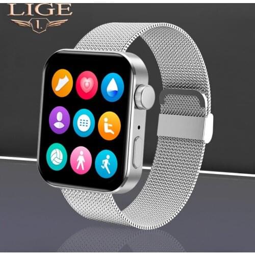 LIGE New Smart Watches Men Women Wristwatches Electronic Clock Fitness Monitor Bluetooth Call Music Men Smartwatch Gift Relogio