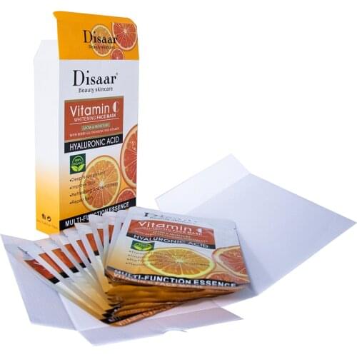 Vitamin C Hyaluronic Acid Facial Mask Moisturizing Hydration Sets Oil-control Anti-Aging Skin Care Depth Whitening Face Mask