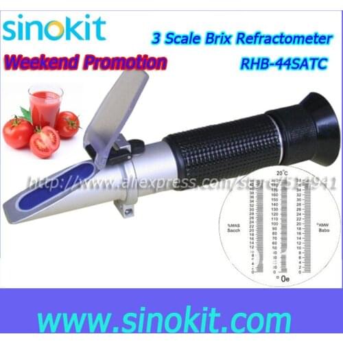 Weekend Discound Wholesales Professional Brix Refractometer RHB-44SATC wtih CE Certification