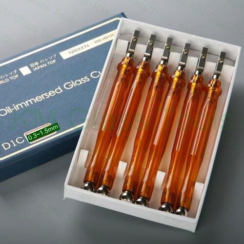 Top quality BEIDOU-NIKKEN Plastic handle Oil Filled thin Glass Cutter Cutting Tool.Glass 0.3~1.5mm. 6 pieces/Box.Free shipping