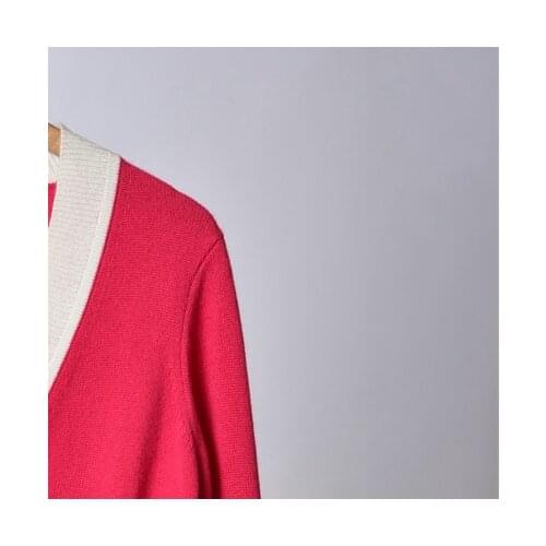 2020 Spring and Summer New Sweet V-neck Slim Knit Cardigan Jacket Women