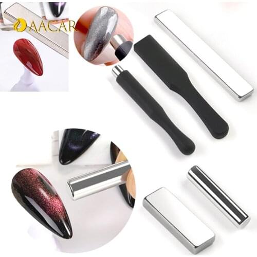1PC Nail Stick Strong 3D Effect Nail Art Cat Eye Magnetic Magnet Slice Board For UV Gel Polish DIY Nail Tool